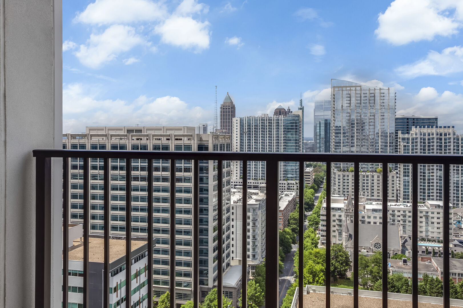 View of the City from the Balcony