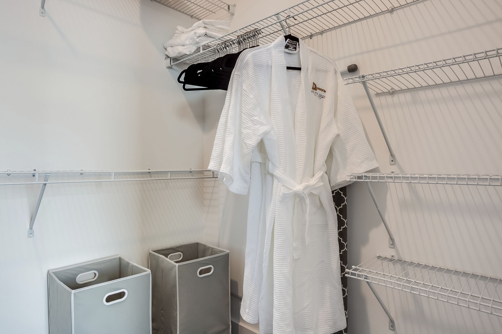 Closet with Wire Shelves