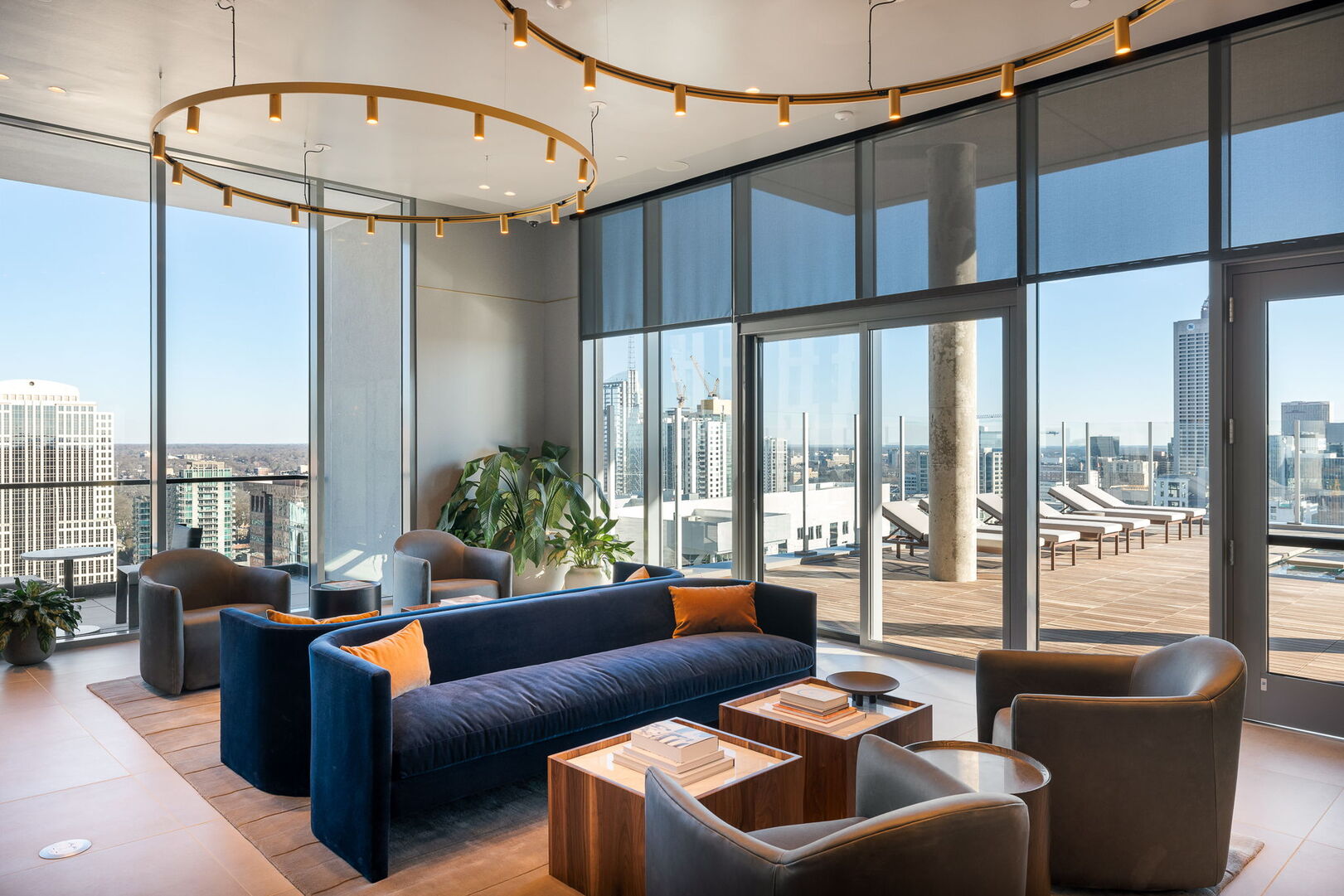 Sky deck lounge area