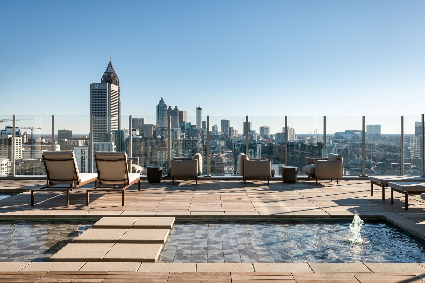 Sky deck offering 360-degree views of Midtown Atlanta Sky deck offering 360-degree views of Midtown Atlanta