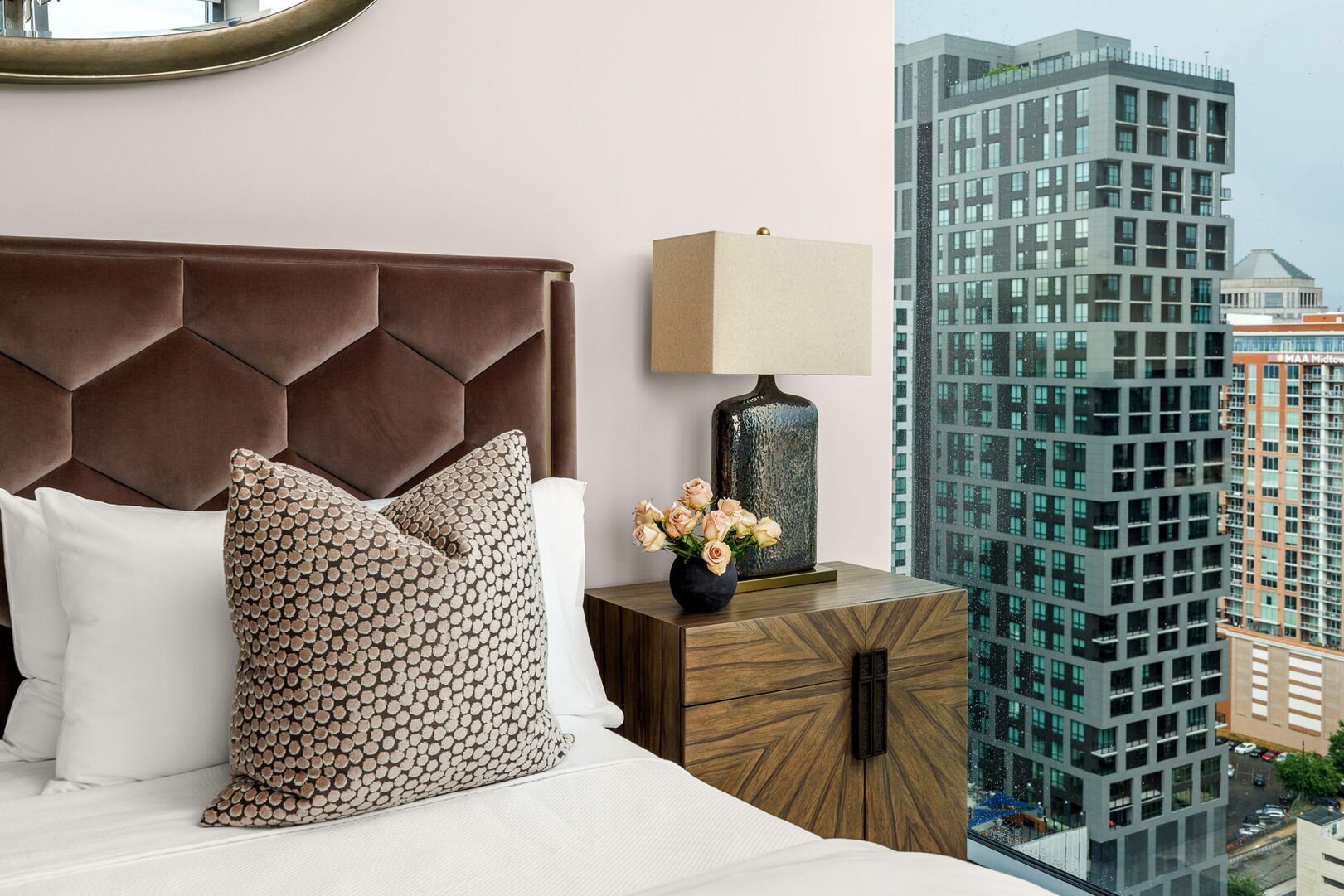 Primary suite with a king bed and a 55 4K UHD TV