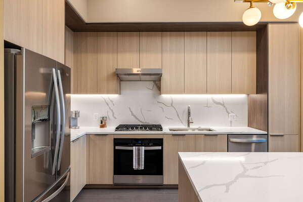 Kitchen fully equipped with all modern amenities