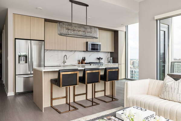 Kitchen fully equipped with all modern amenities