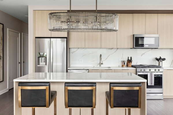 Kitchen fully equipped with all modern amenities